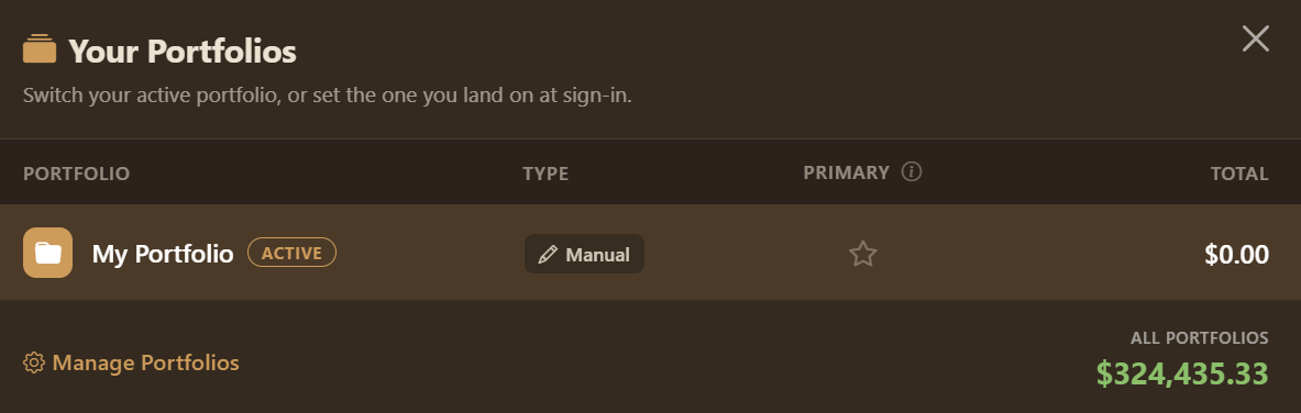 Portfolio Selector