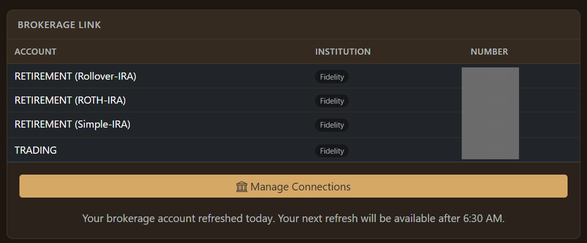 Linking your Account Types